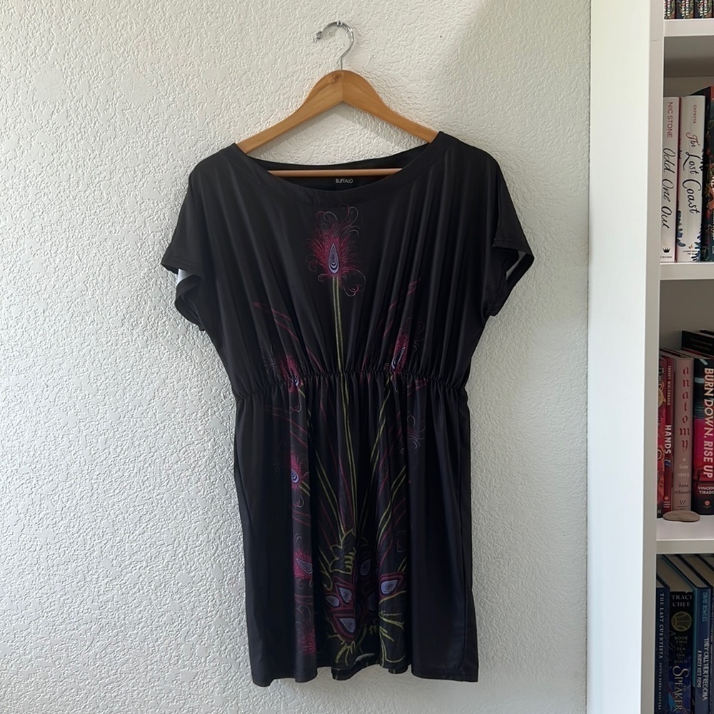 BUFFALO Tops | Women’s Print Tunic Cinch Waist | Size Medium